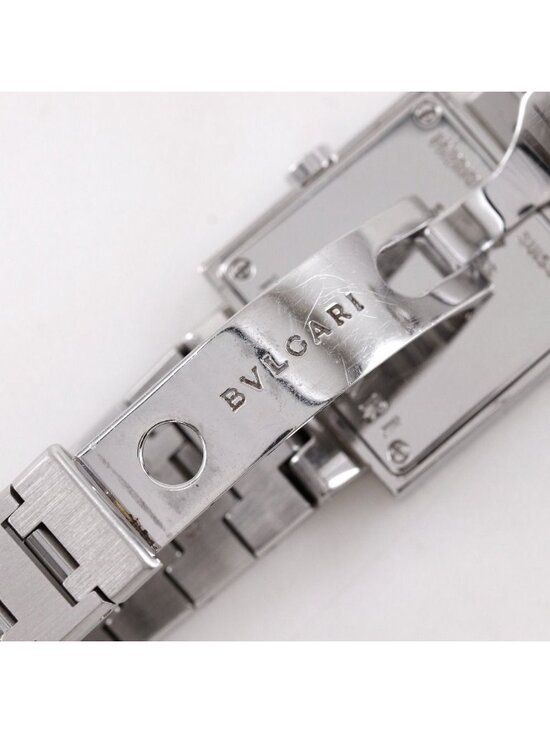 Bvlgari a Dos Rad Stainless Steel Black Quartz Analog Display Dial Watch main image 5